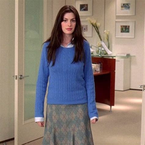 devil wears prada blue sweater.